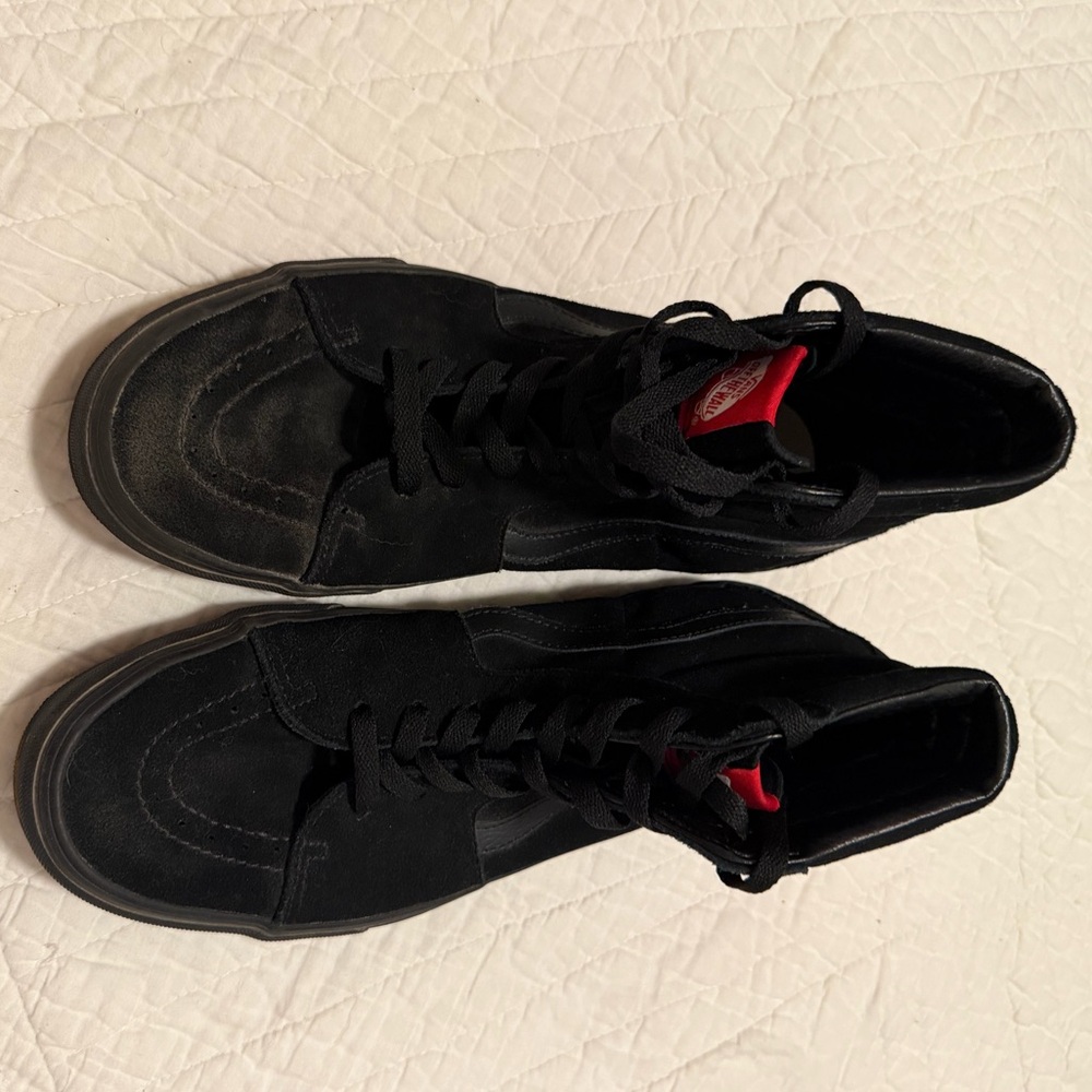 Black High-Top Vans Sneakers